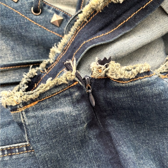 Dolls Kill Current Mood Misunderstood Tendencies Maxi Denim Skirt Size XXS - Picture 12 of 16